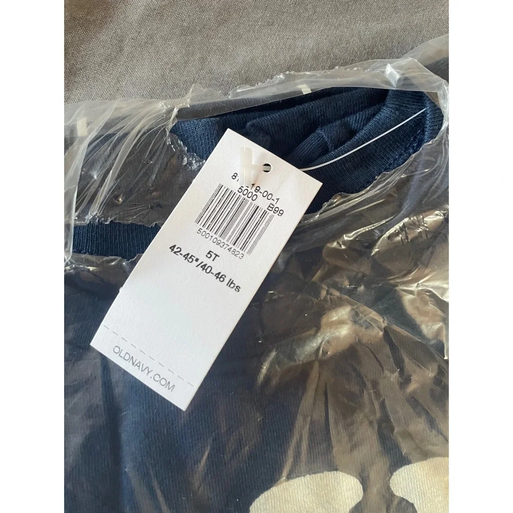 Old Navy Kids Navy Blue Lil Bro Graphic Short Sleeve T-Shirt‎ 5T NWT